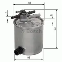 Kraftstofffilter Bosch F 026 402 072 für Renault für Suzuki für Dacia