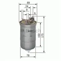 BOSCH 0 450 906 267 Kraftstofffilter N 6267