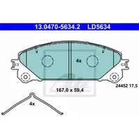 ATE 13.0470-5634.2 Ceramic Belagsatz