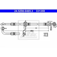ATE 24.5298-0465.3 Bremsschlauch