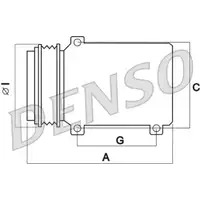 DENSO DCP02040 Kompressor A/C