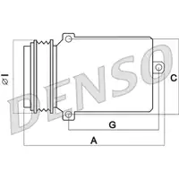 DENSO DCP05077 Kompressor A/C