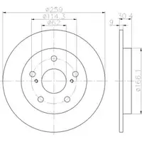TEXTAR 92164103 Bremsscheiben 2 Stück TOYOTA