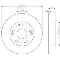TEXTAR 92164303 Bremsscheiben 2 Stück hinten HONDA