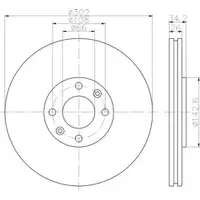 TEXTAR 92168503 Bremsscheiben 2 Stück vorne für PEUGEOT