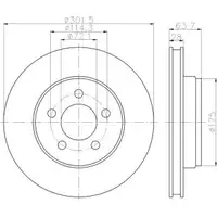TEXTAR 92203303 Bremsscheiben 2 Stück DODGE