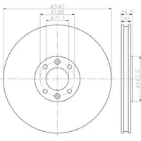 TEXTAR 92256903 Bremsscheiben 2 Stück CITROËN