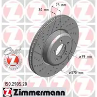 ZIMMERMANN 150.2905.20 Bremsscheiben 2 Stück BMW