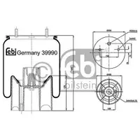 FEBI BILSTEIN 39990 Luftfederbalg