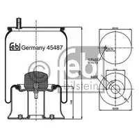 FEBI BILSTEIN 45487 Luftfederbalg