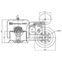 FEBI BILSTEIN 45897 Luftfederbalg für MERCEDES-BENZ