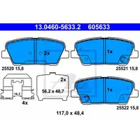 ATE 13.0460-5633.2 Belagsatz
