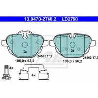 ATE 13.0470-2760.2 Ceramic Belagsatz