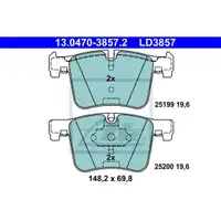 Original ATE Bremsbeläge Ceramic vorn + Warnkontakt BMW 1er 2er 3er 4er