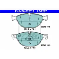 ATE 13.0470-7267.2 Ceramic Belagsatz