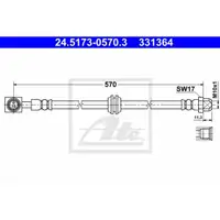 ATE 24.5173-0570.3 Bremsschlauch