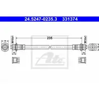 ATE 24.5247-0235.3 Bremsschlauch