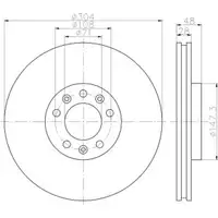 TEXTAR 92157003 Bremsscheiben 2 Stück CITROËN