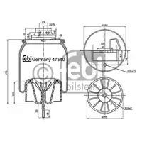 FEBI BILSTEIN 47540 Luftfederbalg