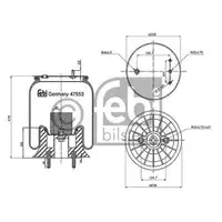 FEBI BILSTEIN 47553 Luftfederbalg für DAF