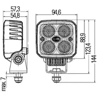 HELLA 1GA 996 284-001 ASW Q90 Compact LED