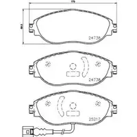 Textar Bremsenset Bremsscheiben Ø340 belüftet Beläge vorn Audi VW Skoda Seat