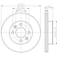 TEXTAR 92134103 Bremsscheiben 2 Stück vorne HYUNDAI