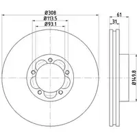 TEXTAR 92274303 Bremsscheiben 2 Stück vorne FORD