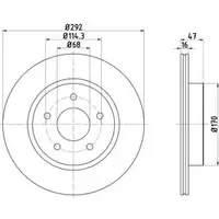 TEXTAR 92278103 Bremsscheiben 2 Stück hinten für NISSAN