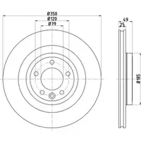 TEXTAR 92278403 Bremsscheiben 2 Stück hinten LAND ROVER