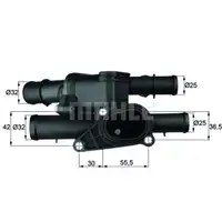 Thermostat Kühlmittel Mahle TM 2 105 Behr für Audi für Seat für Skoda für VW