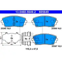 ATE 13.0460-5649.2 Belagsatz