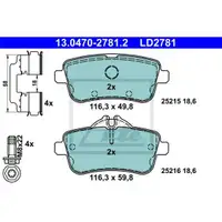 ATE 13.0470-2781.2 Ceramic Belagsatz