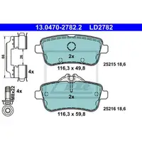ATE 13.0470-2782.2 Ceramic Belagsatz