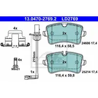 ATE 13.0470-2769.2 Ceramic Belagsatz