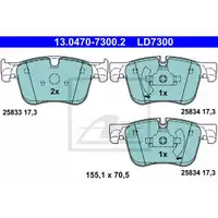 ATE 13.0470-7300.2 Ceramic Belagsatz