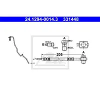 ATE 24.1294-0014.3 Bremsschlauch