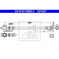 ATE 24.5147-0385.3 Bremsschlauch