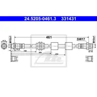 ATE 24.5205-0461.3 Bremsschlauch