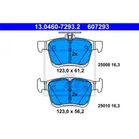 ATE Bremsenset Bremsscheiben Ø272 voll Bremsbeläge hinten VW Audi