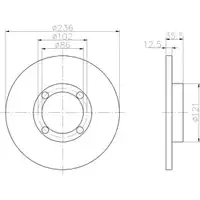 TEXTAR 92100303 Bremsscheiben 2 Stück vorne CHEVROLET