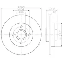 TEXTAR 92168703 Bremsscheiben 2 Stück hinten CITROËN