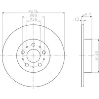 TEXTAR 92114703 Bremsscheiben 2 Stück hinten ALFA ROMEO