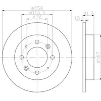 TEXTAR 92134303 Bremsscheiben 2 Stück hinten KIA