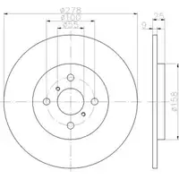 TEXTAR 92161903 Bremsscheiben 2 Stück hinten für TOYOTA