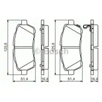 BOSCH 0 986 494 574 Bremsbelagsatz, Scheibenbremse