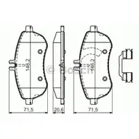 Bremsbelagsatz Scheibenbremse Bosch 0 986 494 593 für Mercedes Benz Vorderachse