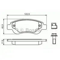 BOSCH 0 986 494 606 Bremsbelagsatz, Scheibenbremse