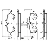 BOSCH 0 986 494 719 Bremsbelag