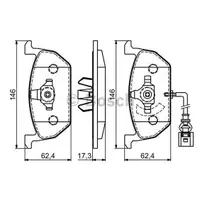 BOSCH 0 986 494 721 Bremsbelag